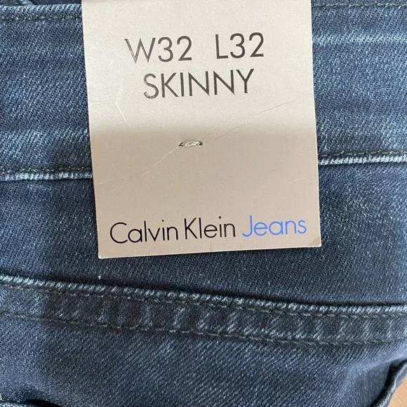 Calvin Klein Jeans skinny Moto 32x32 NWT - Picture 9 of 9